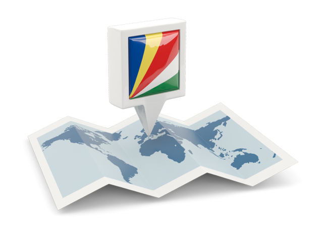 Square pin with map. Download flag icon of Seychelles at PNG format