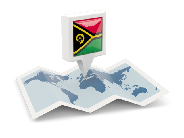 Square pin with map. Download flag icon of Vanuatu at PNG format