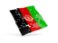 Afghanistan. Square puzzle flag. Download icon.