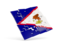 American Samoa. Square puzzle flag. Download icon.