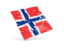 Bouvet Island. Square puzzle flag. Download icon.