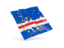 Cape Verde. Square puzzle flag. Download icon.