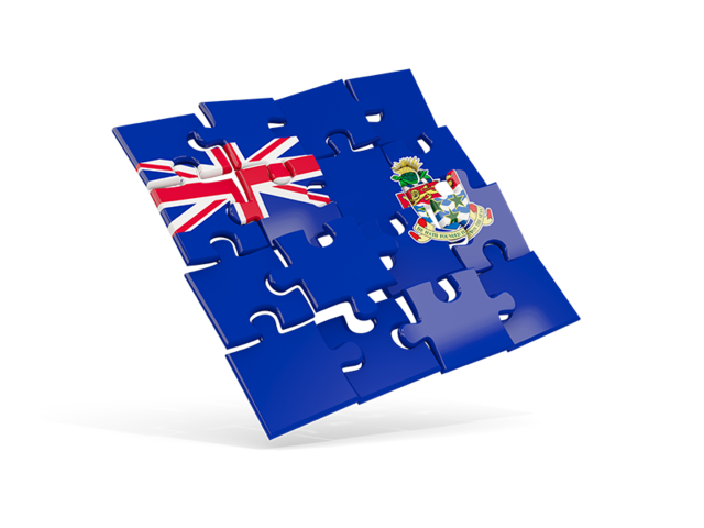 Square puzzle flag. Download flag icon of Cayman Islands at PNG format