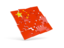 China. Square puzzle flag. Download icon.