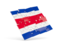 Costa Rica. Square puzzle flag. Download icon.