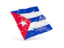 Cuba. Square puzzle flag. Download icon.