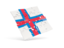 Faroe Islands. Square puzzle flag. Download icon.