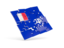 French Southern and Antarctic Lands. Square puzzle flag. Download icon.