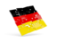 Germany. Square puzzle flag. Download icon.