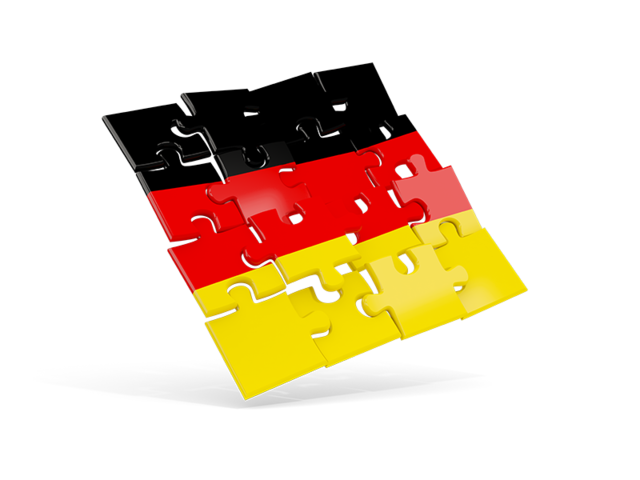 Square puzzle flag. Download flag icon of Germany at PNG format