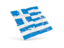 Greece. Square puzzle flag. Download icon.