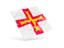 Guernsey. Square puzzle flag. Download icon.