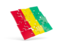 Guinea. Square puzzle flag. Download icon.