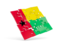 Guinea-Bissau. Square puzzle flag. Download icon.