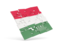 Hungary. Square puzzle flag. Download icon.