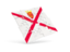 Jersey. Square puzzle flag. Download icon.