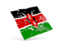 Kenya. Square puzzle flag. Download icon.