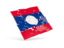 Laos. Square puzzle flag. Download icon.