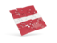 Latvia. Square puzzle flag. Download icon.