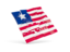 Liberia. Square puzzle flag. Download icon.