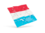 Luxembourg. Square puzzle flag. Download icon.