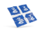 Martinique. Square puzzle flag. Download icon.