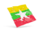 Myanmar. Square puzzle flag. Download icon.