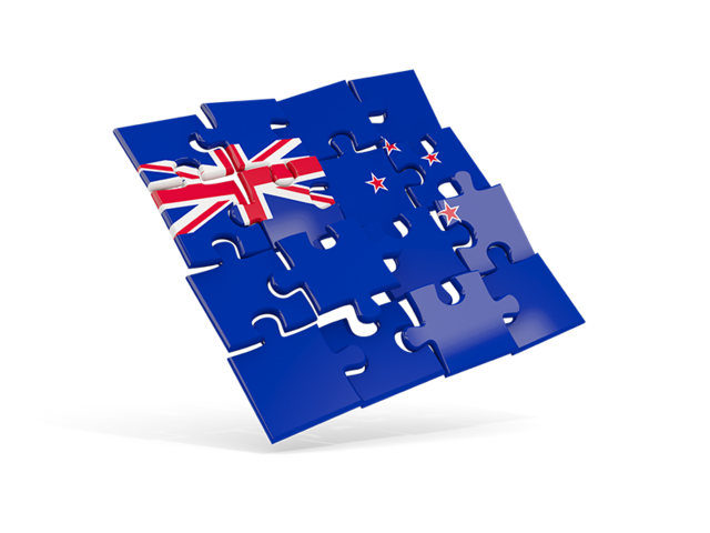 Square puzzle flag. Download flag icon of New Zealand at PNG format