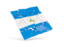 Nicaragua. Square puzzle flag. Download icon.