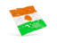Niger. Square puzzle flag. Download icon.