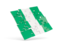 Nigeria. Square puzzle flag. Download icon.