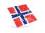 Norway. Square puzzle flag. Download icon.