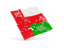 Oman. Square puzzle flag. Download icon.