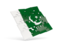 Pakistan. Square puzzle flag. Download icon.