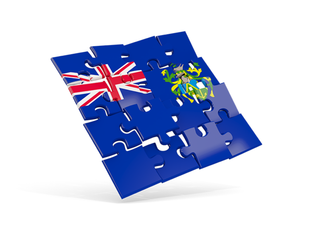 Square puzzle flag. Download flag icon of Pitcairn Islands at PNG format