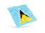 Saint Lucia. Square puzzle flag. Download icon.