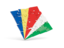 Seychelles. Square puzzle flag. Download icon.