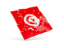 Tunisia. Square puzzle flag. Download icon.