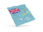 Tuvalu. Square puzzle flag. Download icon.