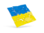 Ukraine. Square puzzle flag. Download icon.