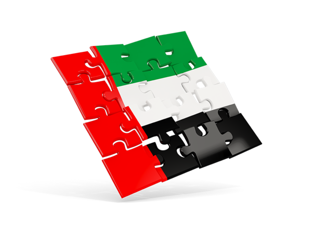 Square puzzle flag. Download flag icon of United Arab Emirates at PNG format