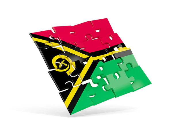 Square puzzle flag. Download flag icon of Vanuatu at PNG format