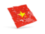 Vietnam. Square puzzle flag. Download icon.