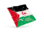 Western Sahara. Square puzzle flag. Download icon.