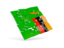 Zambia. Square puzzle flag. Download icon.