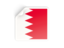 Bahrain. Square sticker. Download icon.