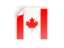 Canada. Square sticker. Download icon.