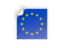 European Union. Square sticker. Download icon.