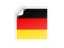 Germany. Square sticker. Download icon.