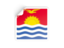 Kiribati. Square sticker. Download icon.